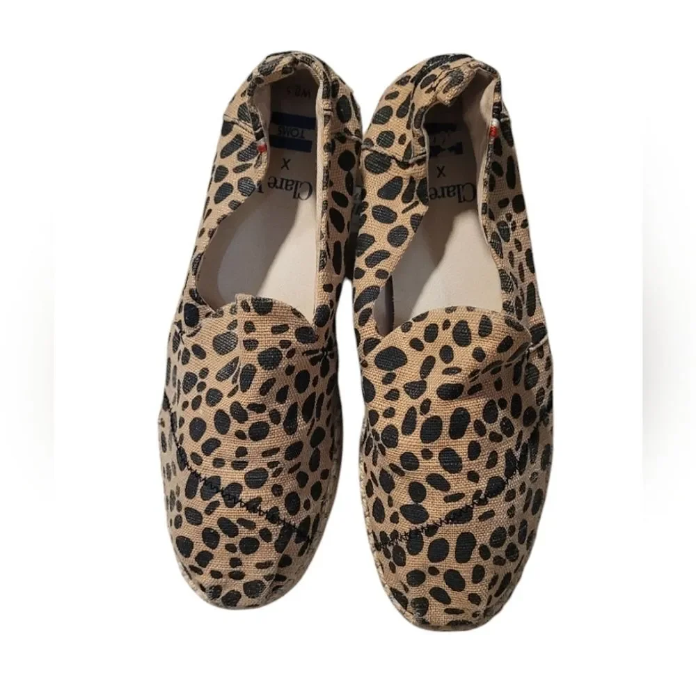 Clare V x Toms Cheetah Print Espadrilles